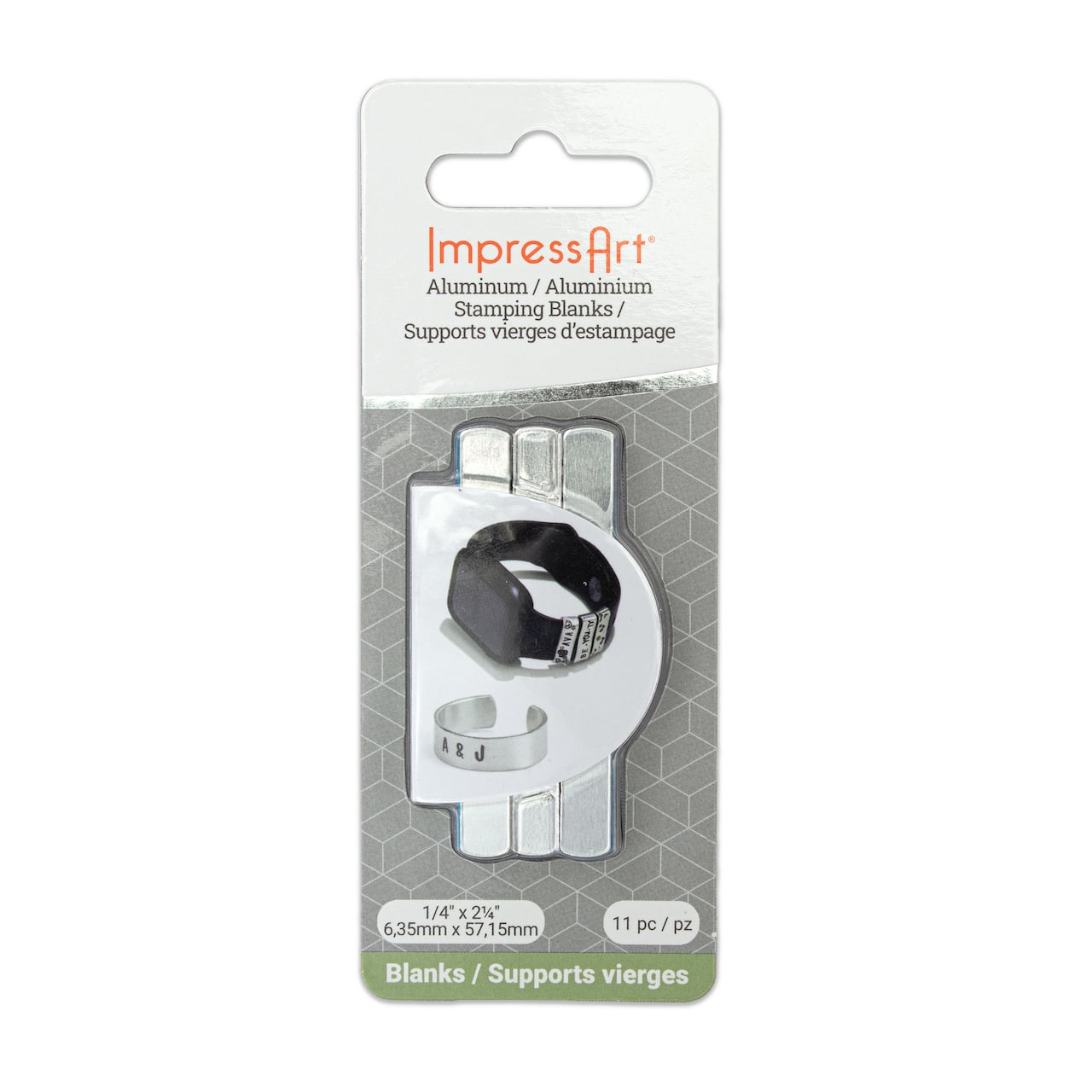 Flans pour bagues et bracelet de montre d’ImpressArt, 11 unités